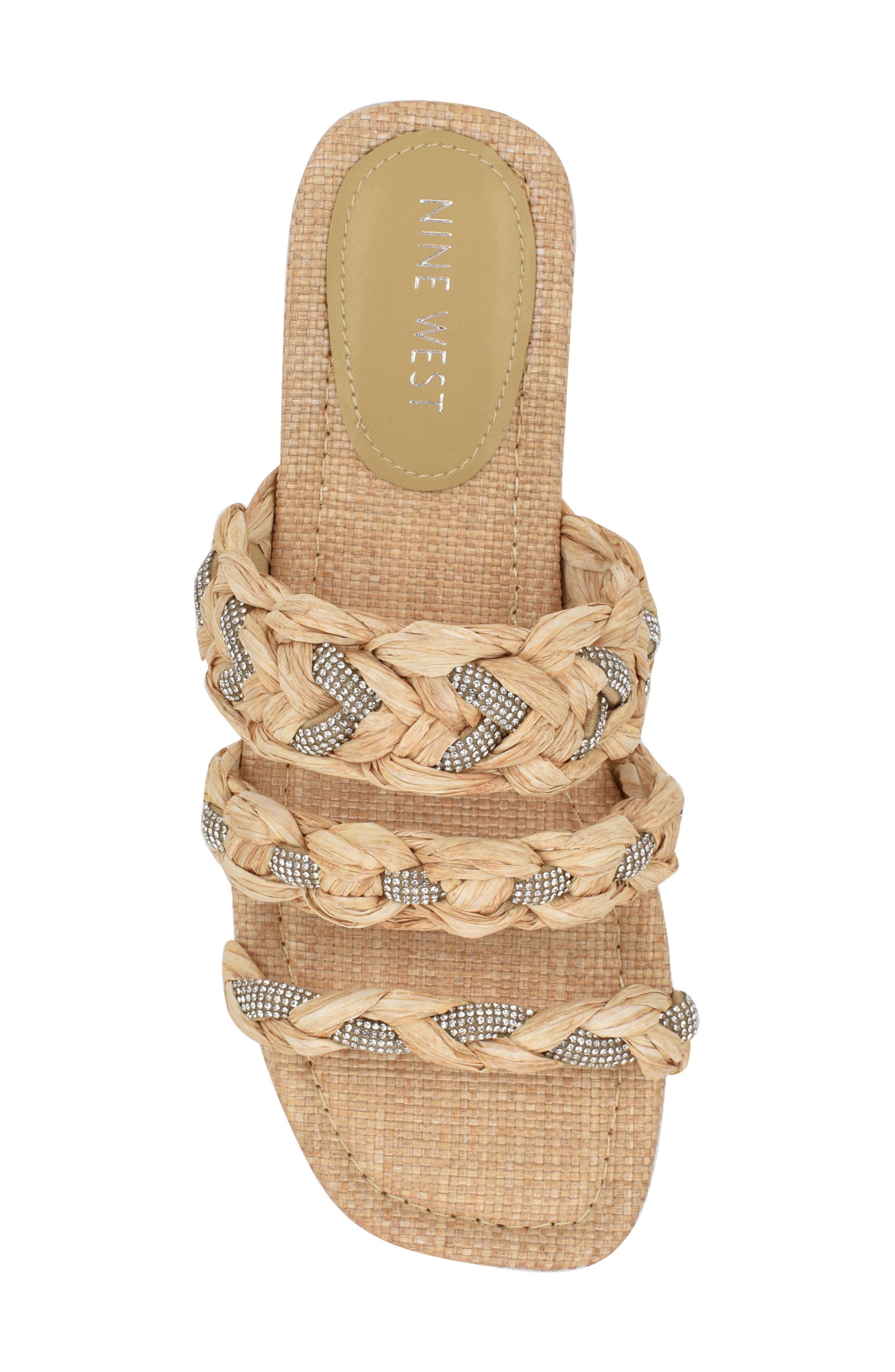 Nine West Qazz Braided Strap Sandal, Alternate, color, 
