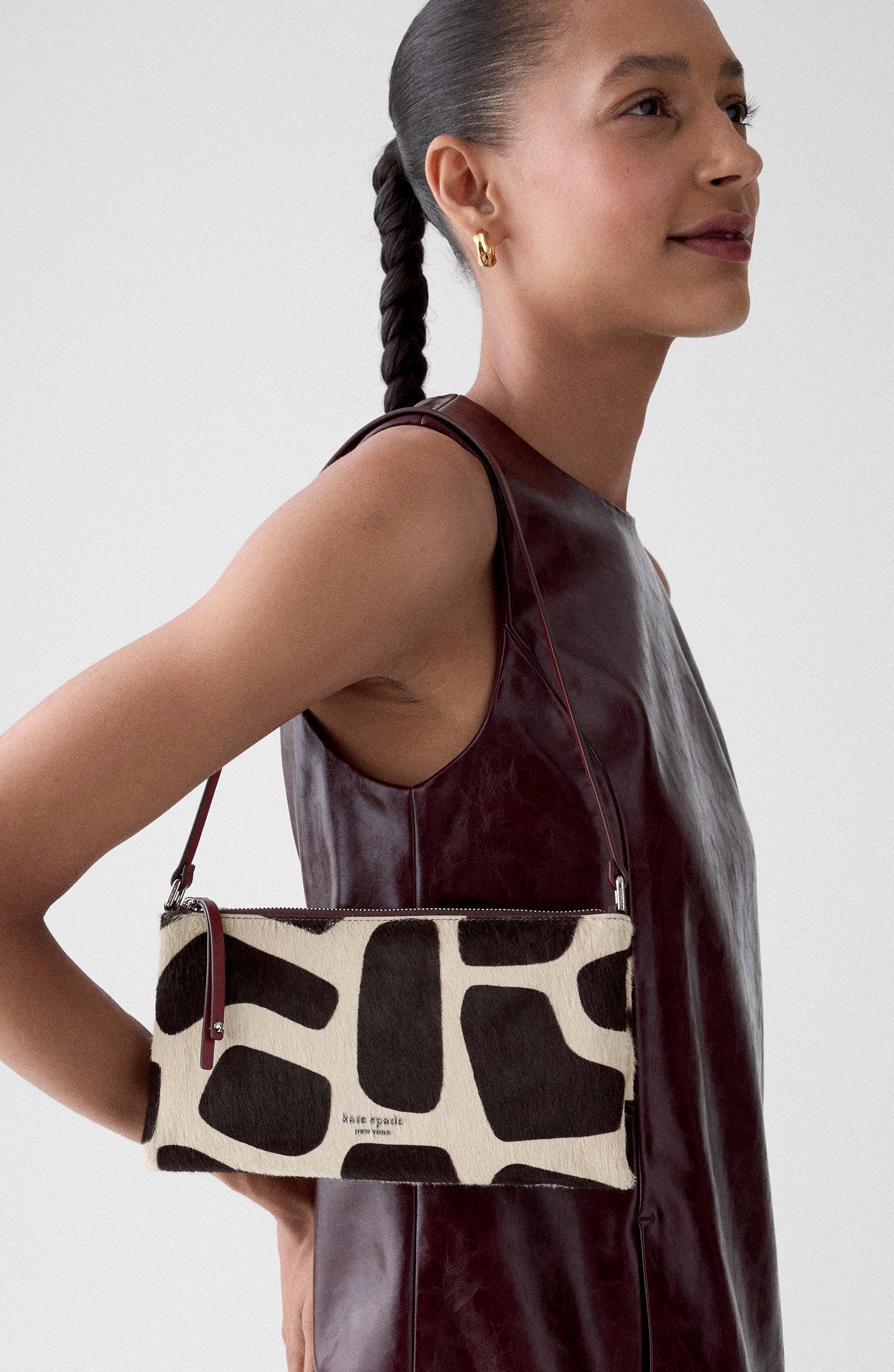 Fling Calf Hair Shoulder Bag, Alternate, color, MULTI