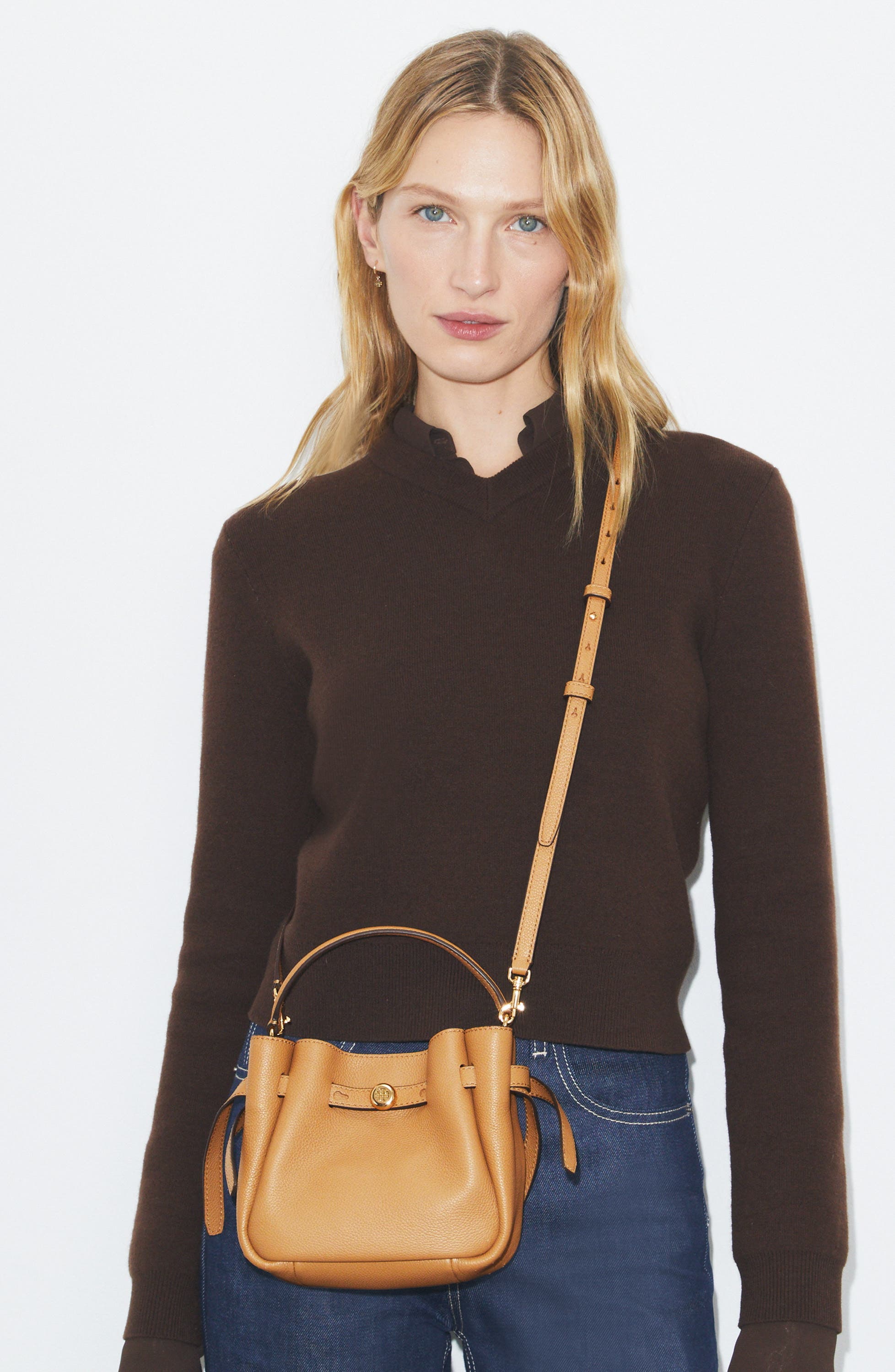 Mini Romy Bucket Bag, Alternate, color, TIRAMISU