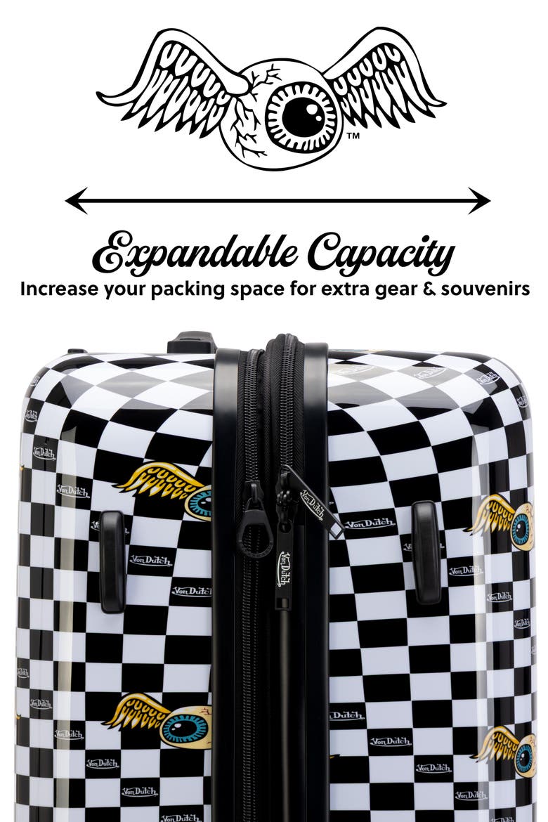 Vision Board Expandable Hardside Spinner Carry-on Suitcase, Alternate, color, Vision Board