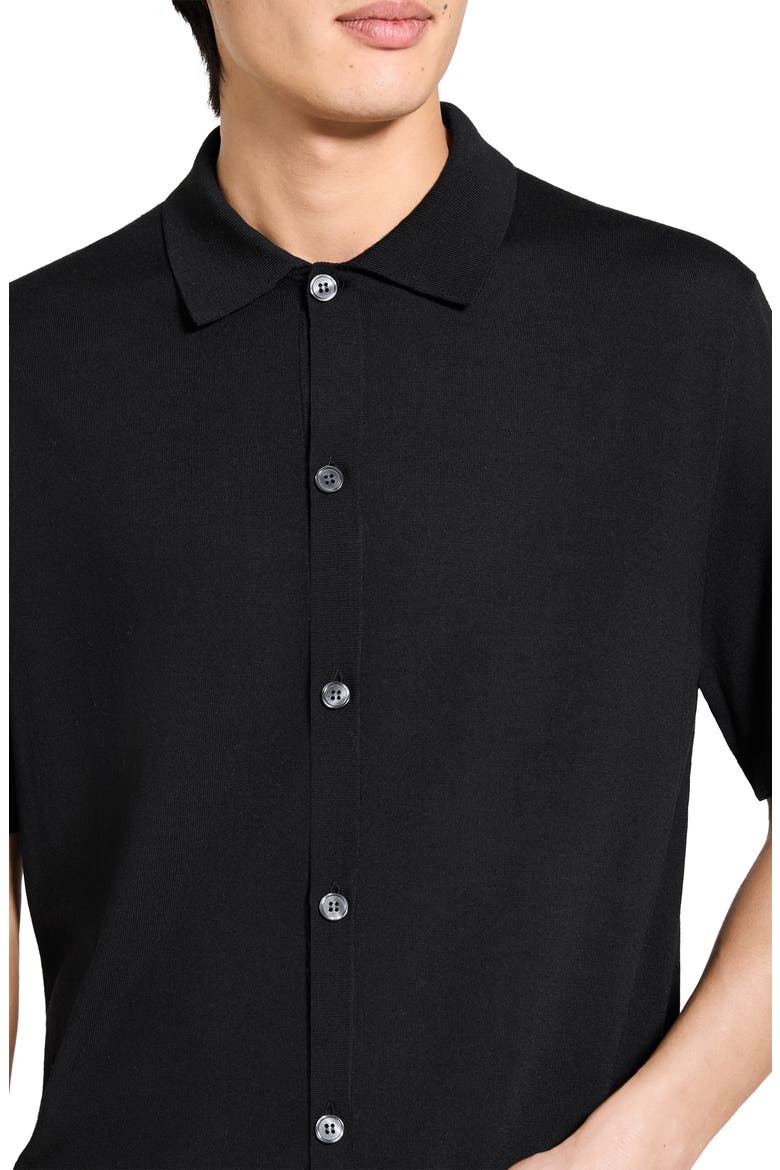 Button-Down in Regal Wool Button-Up Shirt, Alternate, color, BLACK - 001