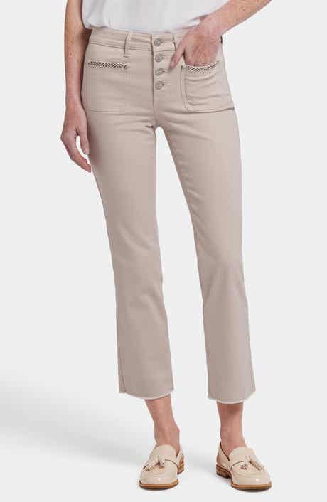 NYDJ Marilyn High Waist Geo Tape Pocket Detail Ankle Jeans