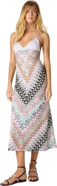 Missoni Sleeveless Long Dress With Contrast Bodice