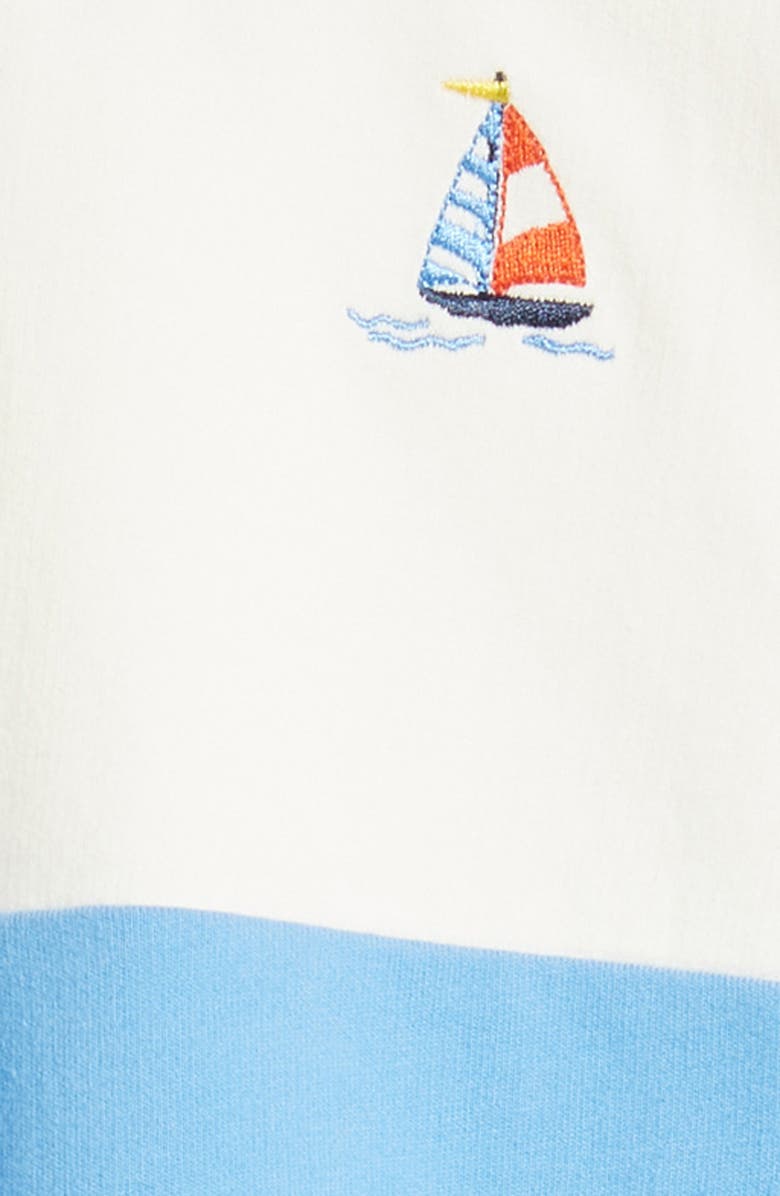 Little Me Retro Sweatshirt & Shorts Set, Alternate, color, 