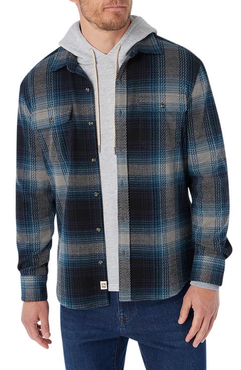 Dunewood Stretch Flannel Button-Up Shirt