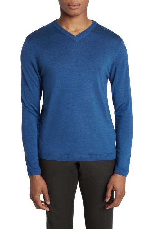Ramezay Wool Blend V-Neck Sweater