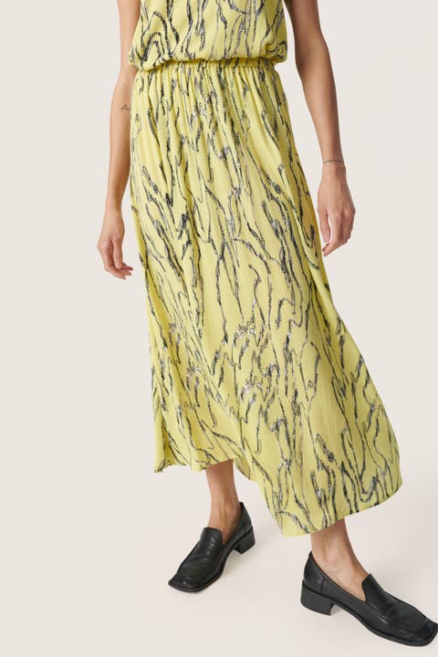 Zaya Elastic Waist Maxi Skirt