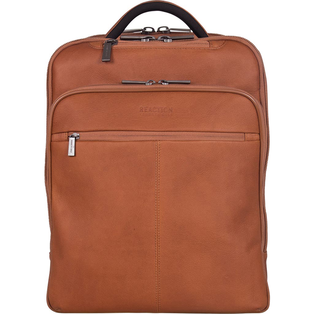 Kenneth Cole Colombian Leather Backpack in Cognac at Nordstrom Rack