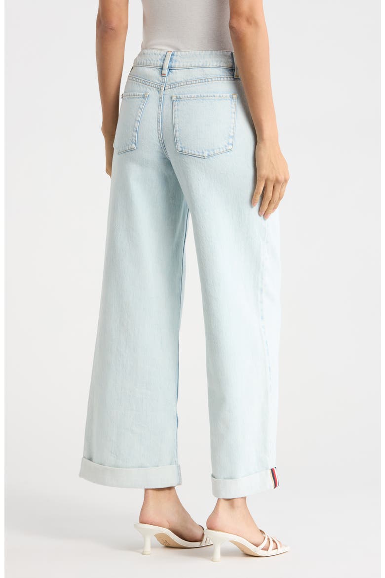Duncan Roll Cuff Wide Leg Jeans, Alternate, color, DARLA LIGHT INDIGO