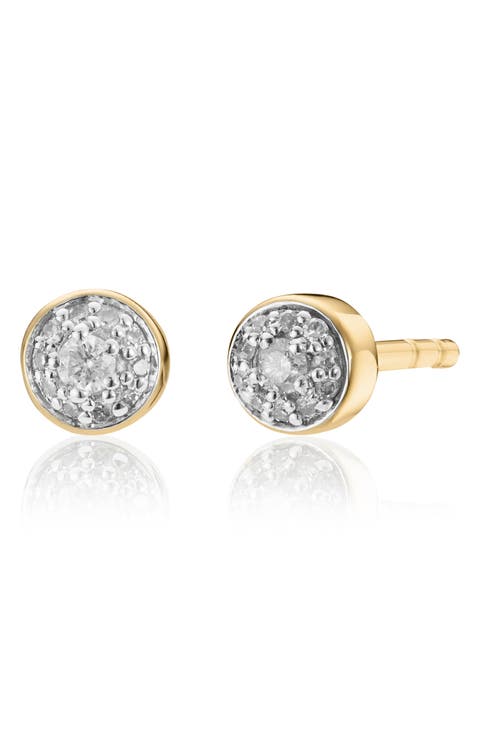 Fiji Tiny Button Diamond Stud Earrings (Nordstrom Exclusive)