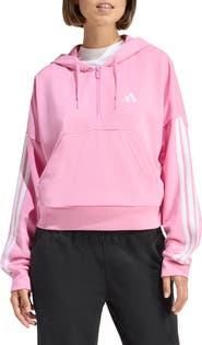 adidas Essentials 3-Stripe Quarter Zip Sweatshirt
