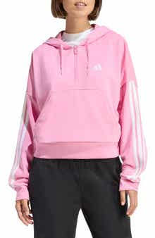 adidas Essentials 3-Stripe Quarter Zip Sweatshirt