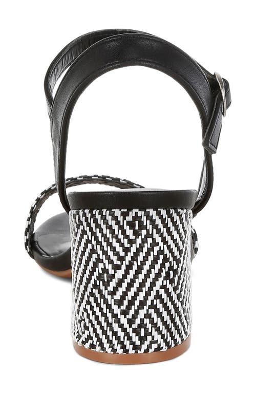 London Rag Tulata Woven Sandal In Black/white