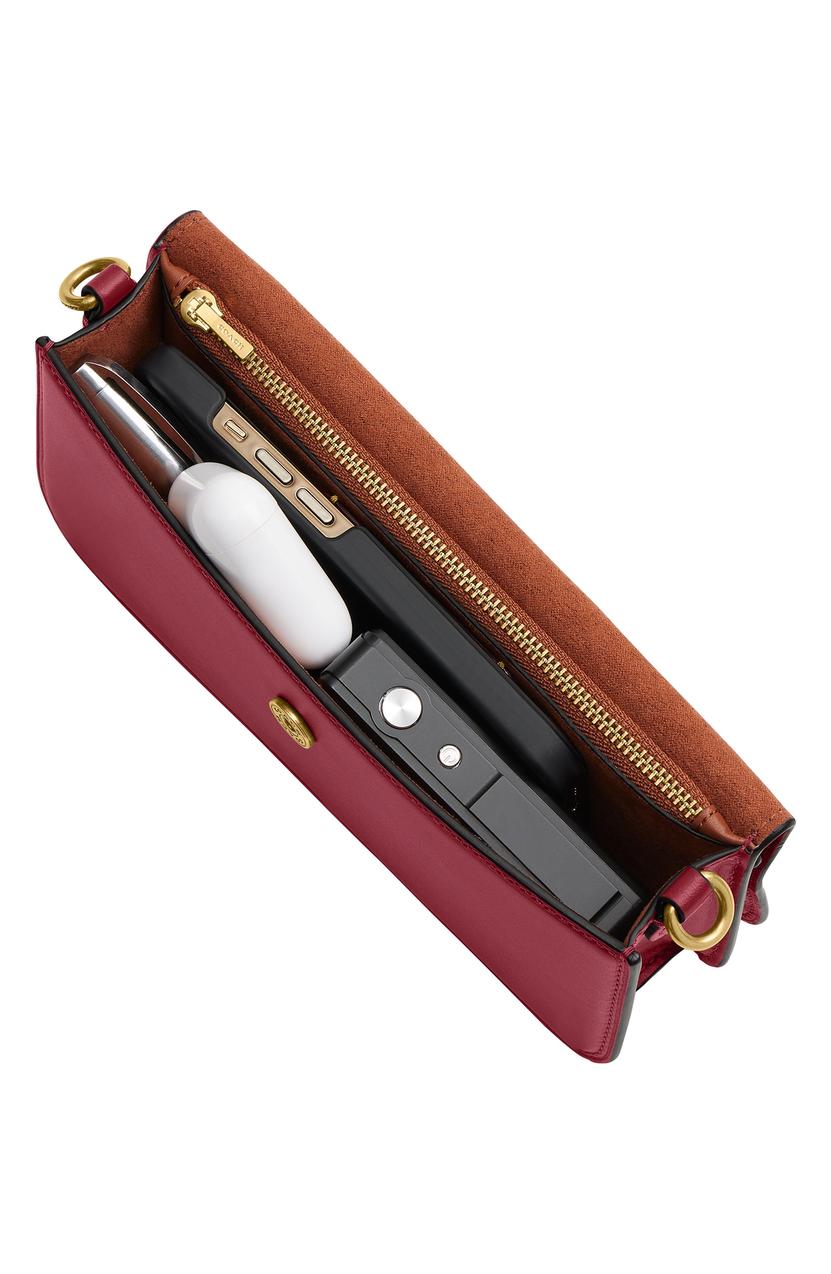 Женские сумки COACH Elora Refined Leather Top Handle Bag — фото 8