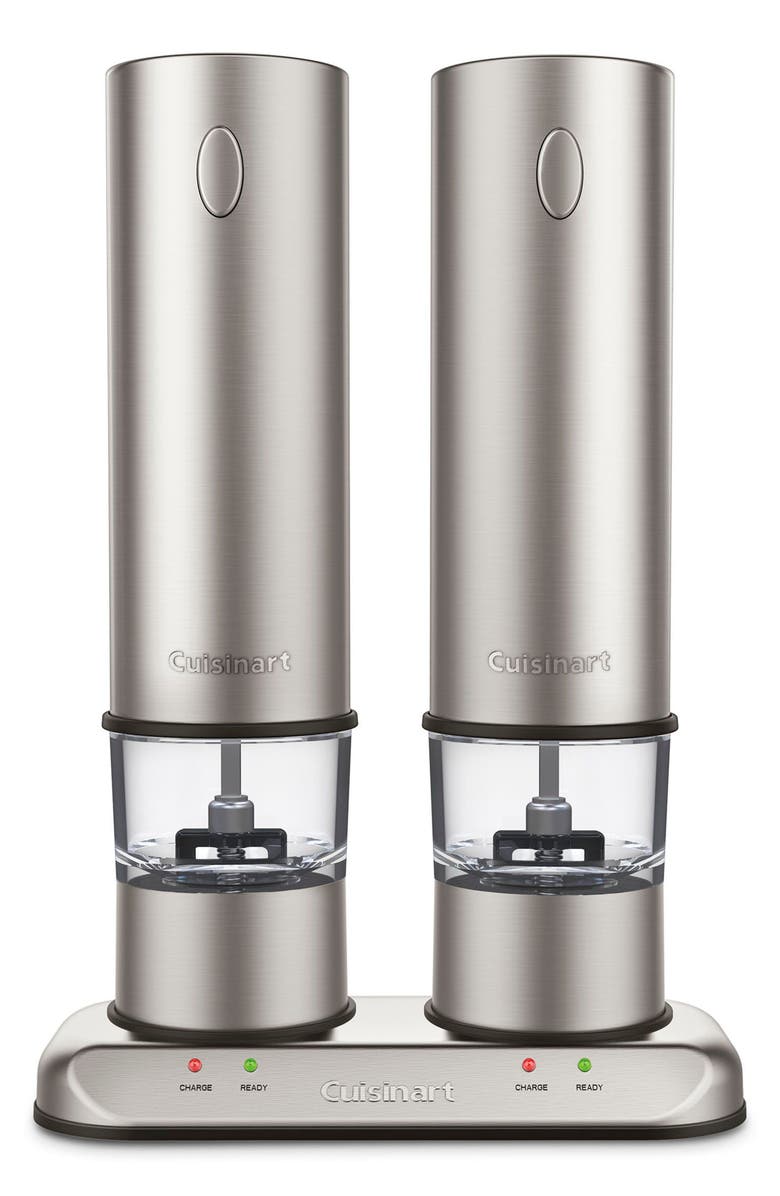 Cuisinart Salt & Pepper Mills with Rechargeable Base, Main, color, 