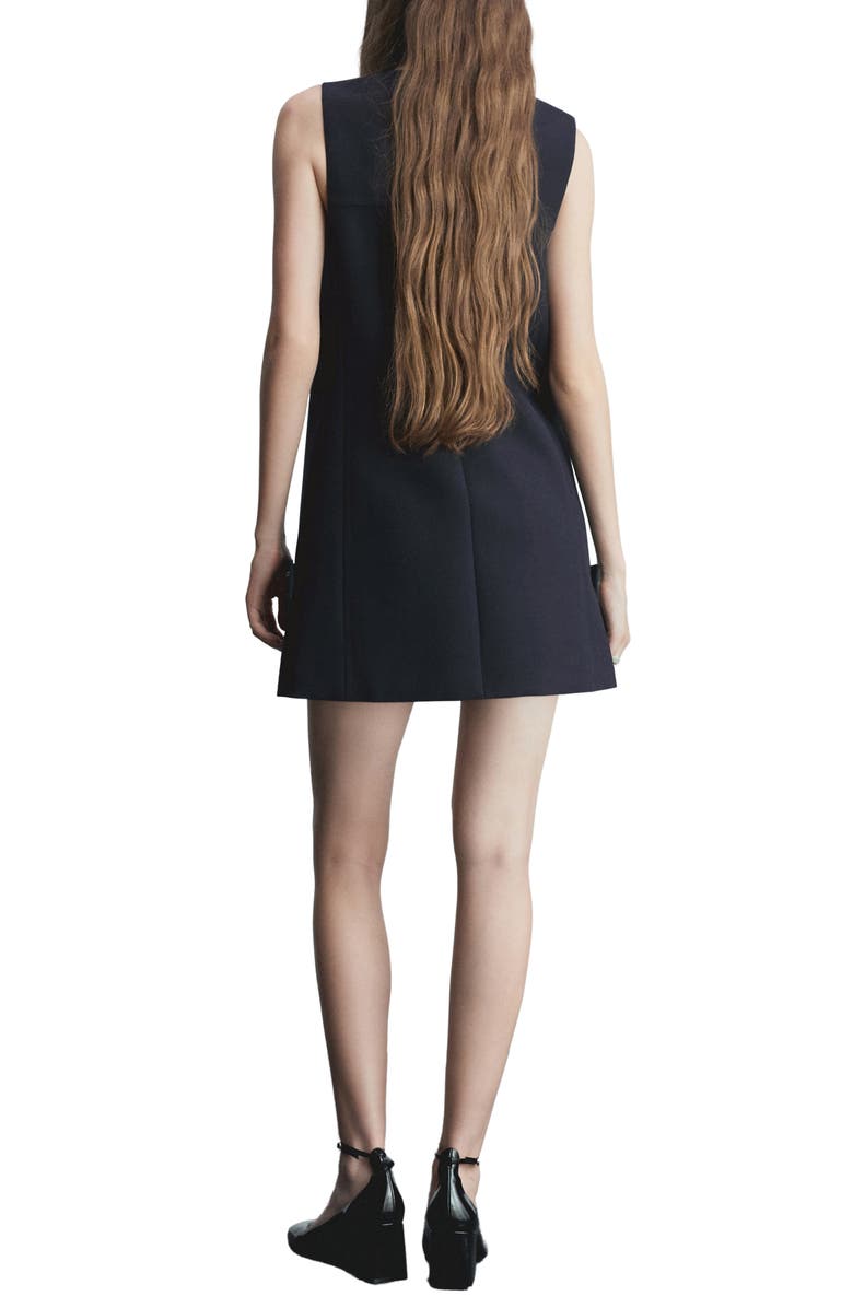 MANGO Button Tab Shift Minidress, Alternate, color,