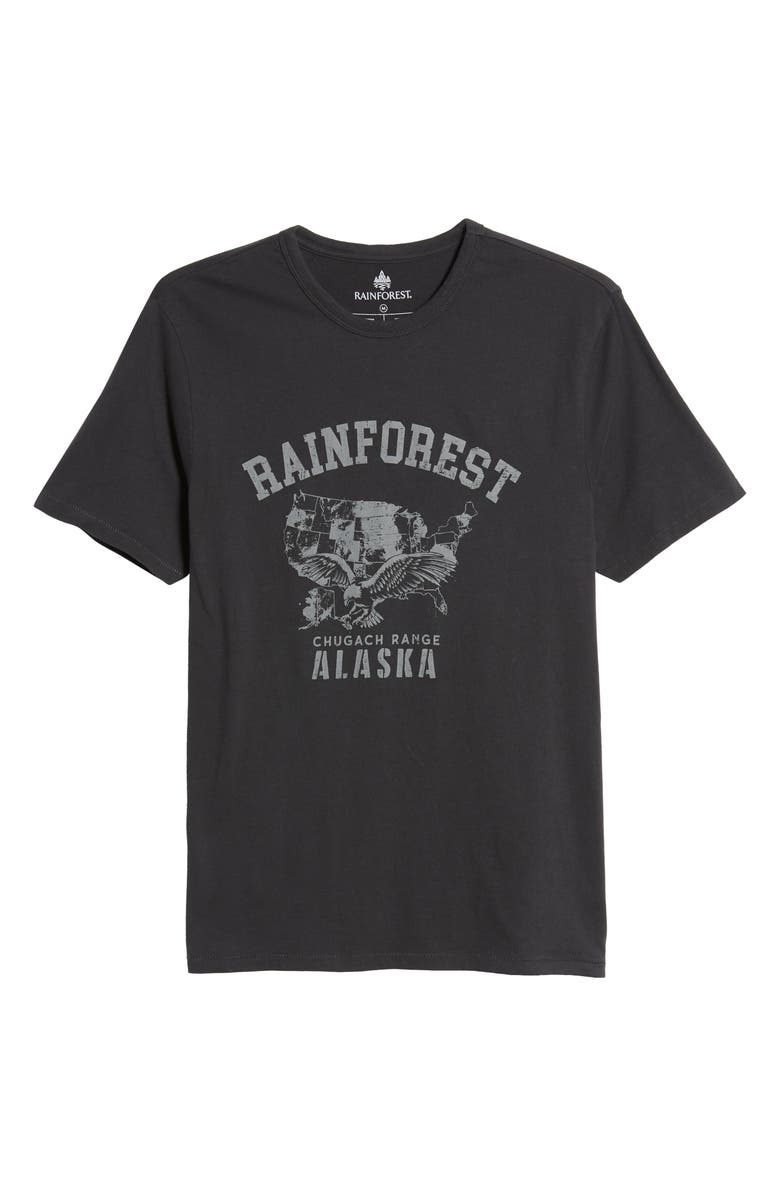 Rainforest Soft Washed Graphic T-Shirt, Alternate, color, Black