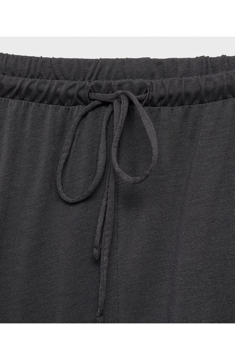 MANGO Micromodal Pajama Pants, Alternate, color, Charcoal