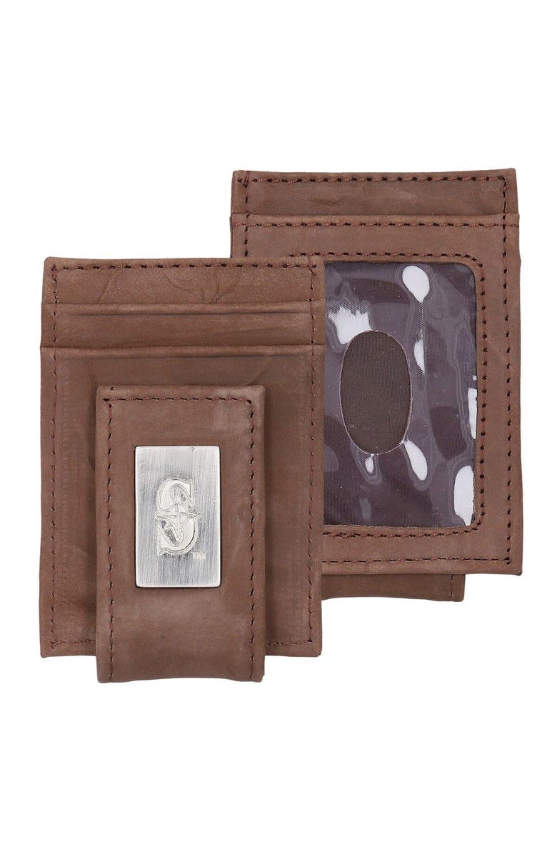 EAGLES WINGS Seattle Mariners Leather Front Pocket Wallet, Main, color,