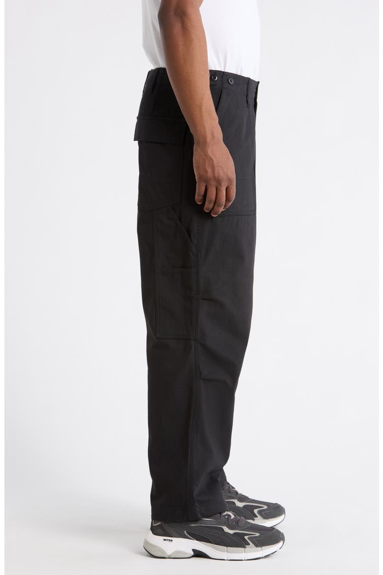 Takibi Herringbone Pants, Alternate, color, BLACK