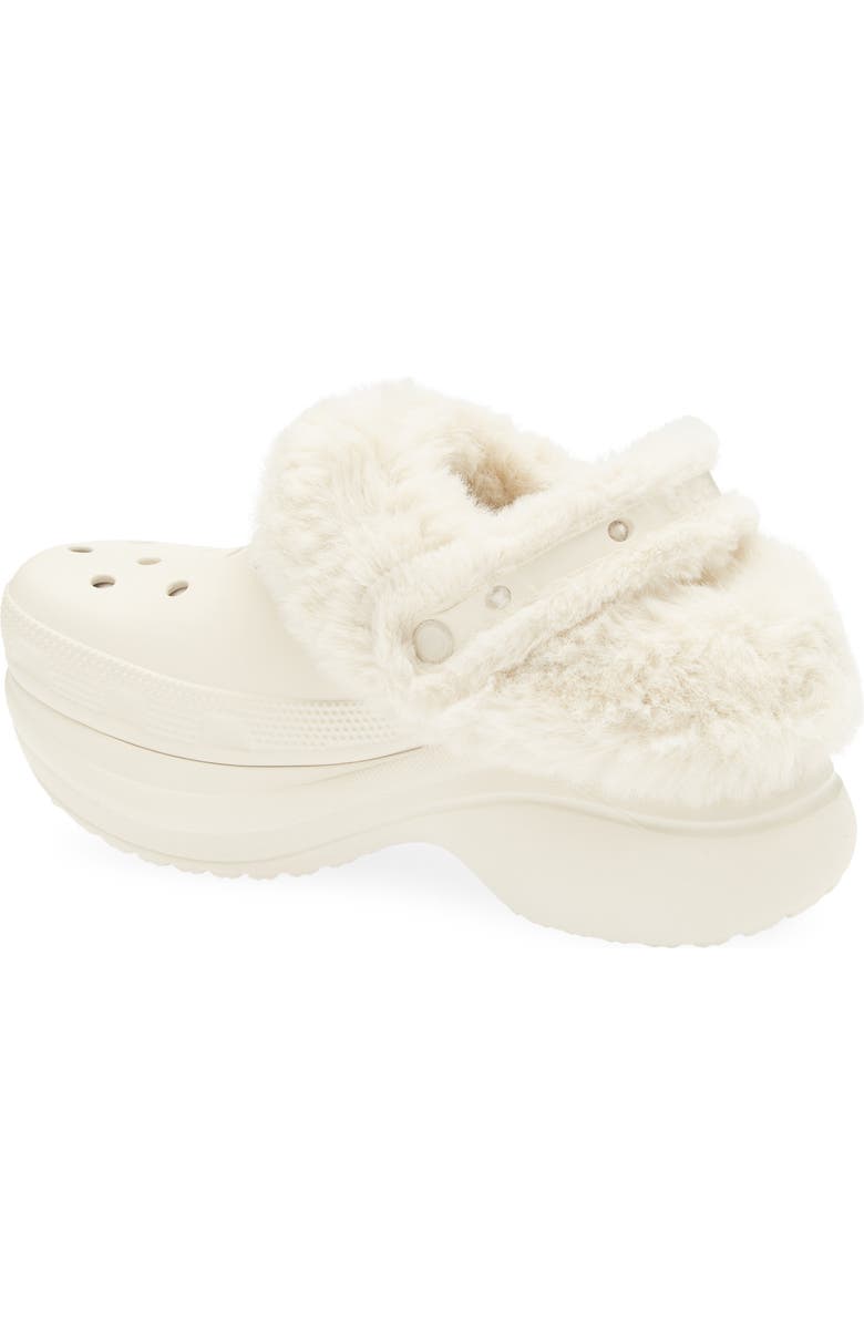 CROCS Bae Fleece Lined Platform Clog, Alternate, color, Stucco
