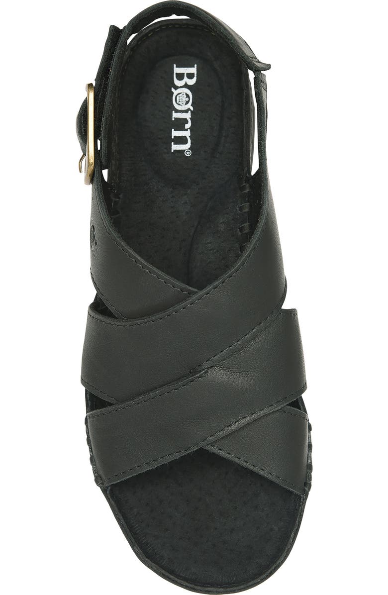Børn Kavala Platform Sandal, Alternate, color, Black Leather