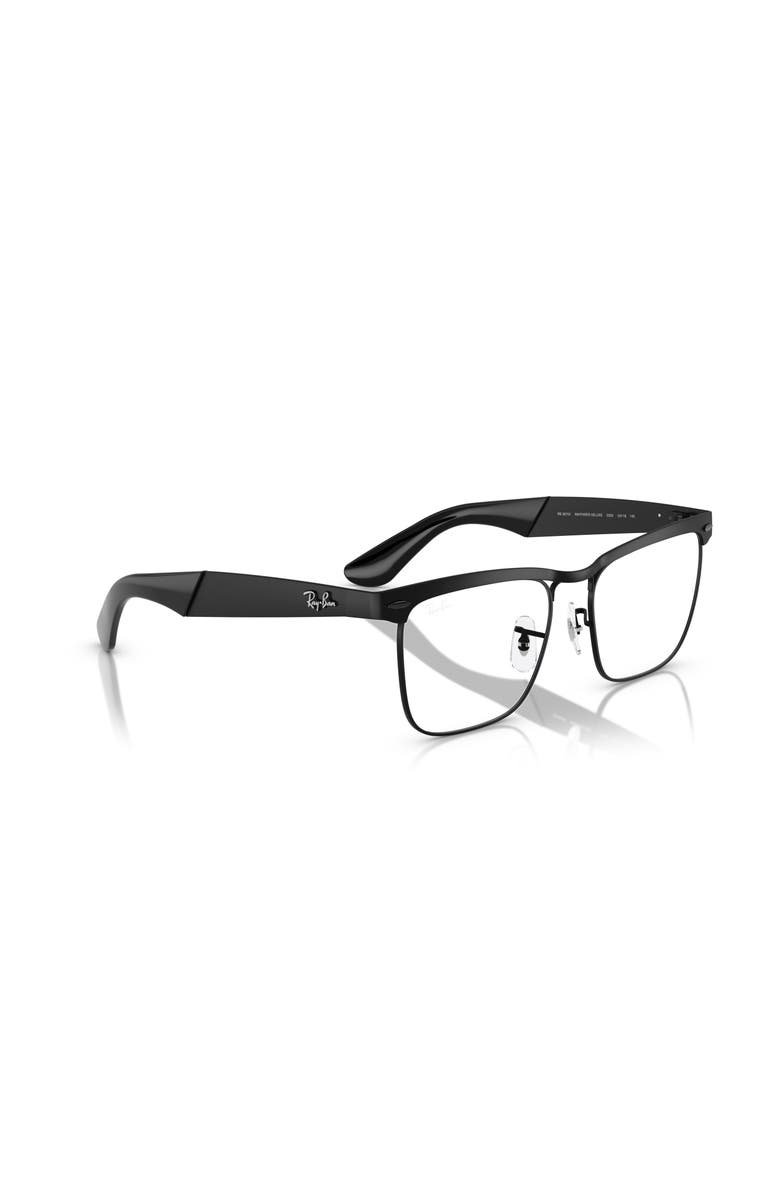 Ray-Ban 53mm Square optical glasses, Alternate, color, Black