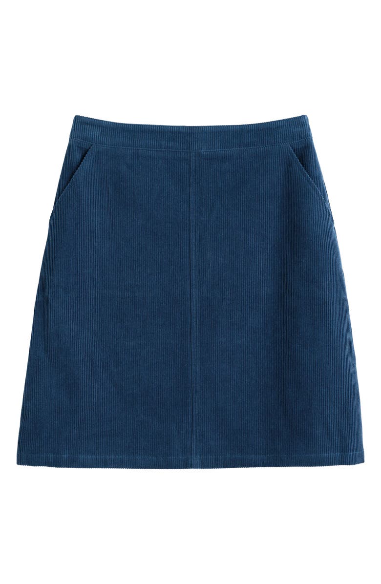Seasalt Cornwall Dovetail Organic Cotton Corduroy Skirt, Alternate, color, Sea Cave