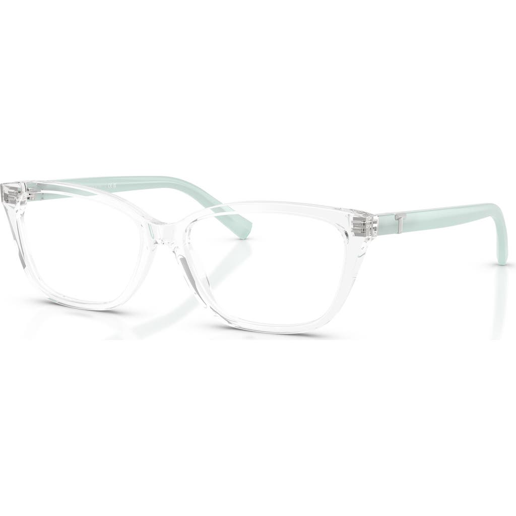 Tiffany & Co . 55mm Rectangle Optical Glasses In White