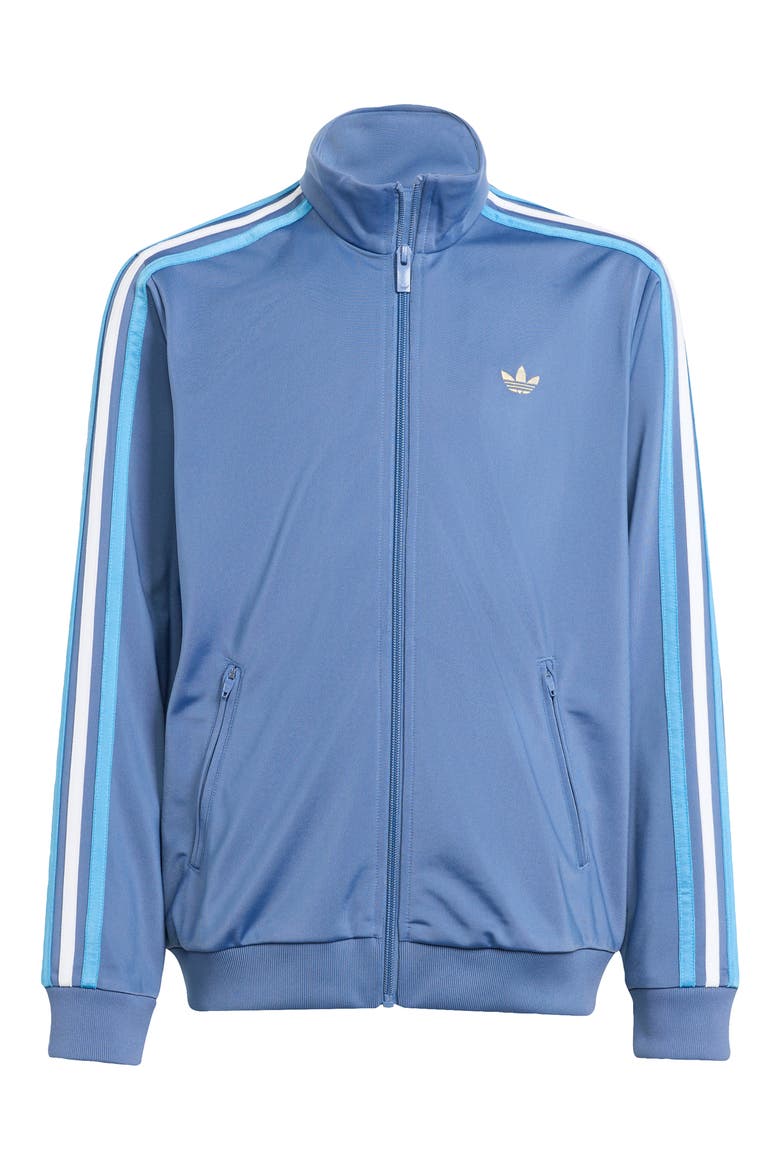 Kids' Firebird Recycled Polyester Track Jacket, Main, color, CREW BLUE/ LIGHT FOOTBALL GOLD