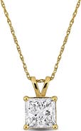 Julianna B. Lab Grown Diamond Princess Solitaire Necklace 14k