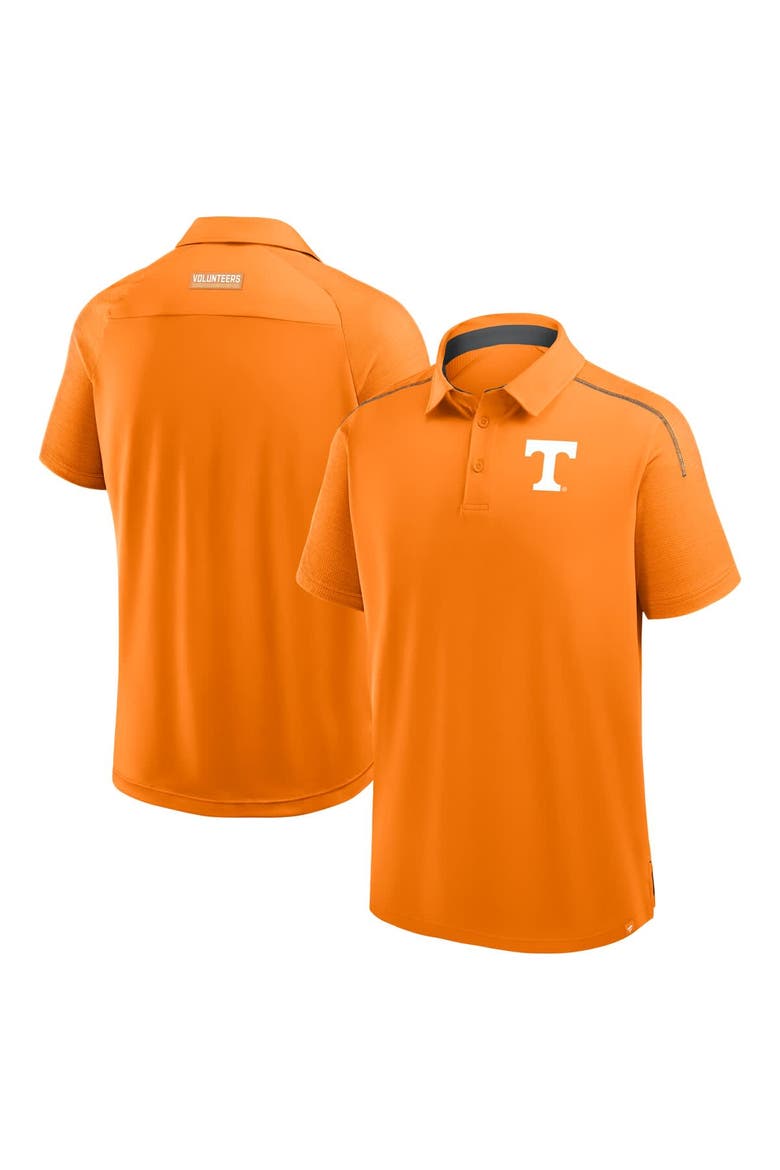 Men's Fanatics Tennessee Orange Tennessee Volunteers Take The Lead Defender Raglan Polo, Main, color, Tennessee Orange
