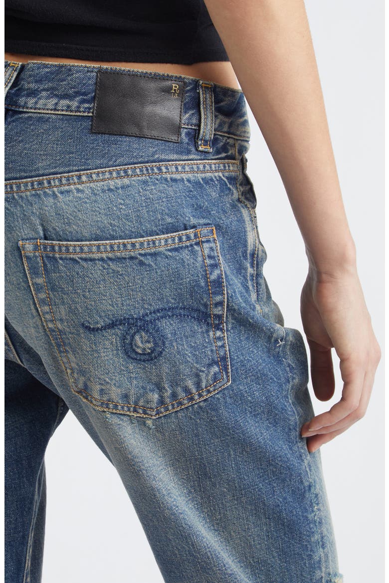 Boyfriend Straight Leg Jeans, Alternate, color, BOWERY INDIGO