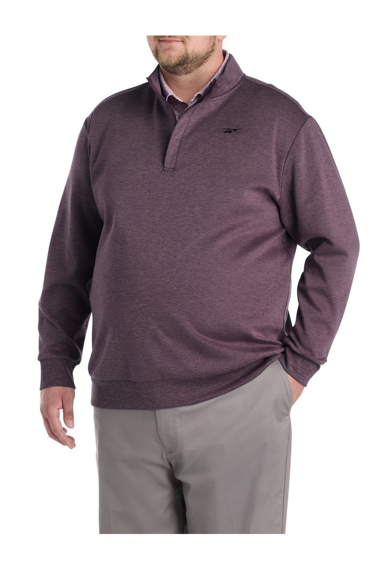 Big & Tall 1/4-Zip Performance Pullover, Main, color, BLACK CHERRY