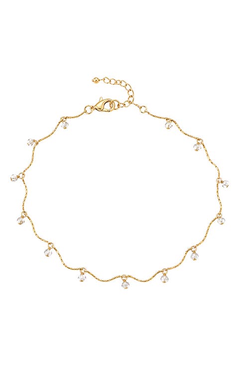 Crystal Drop Anklet
