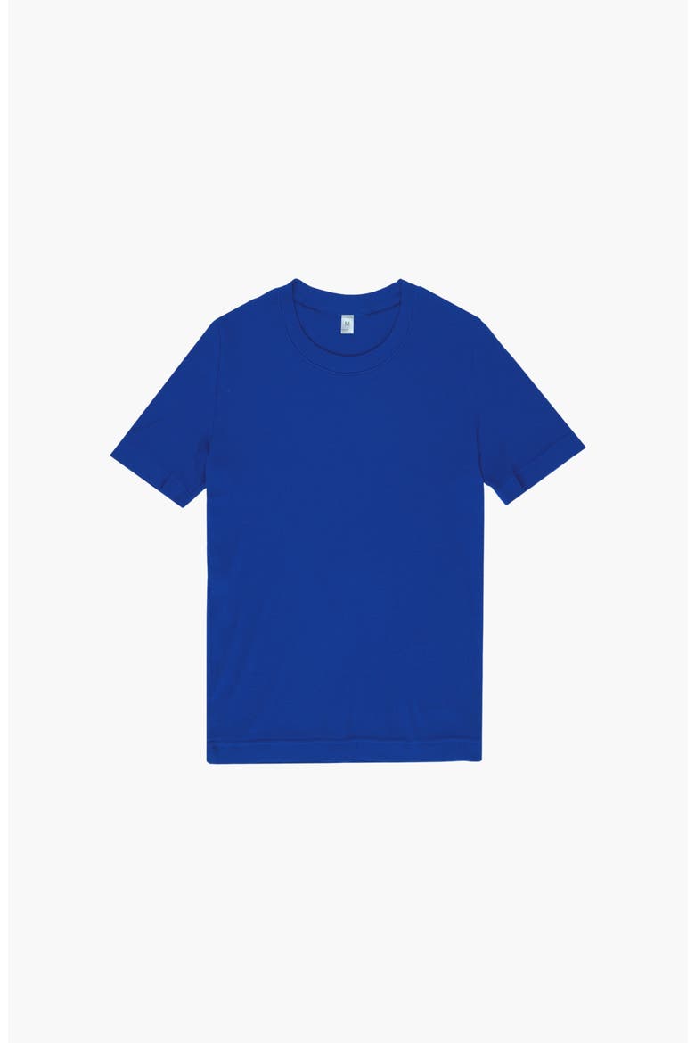 Rib Short Sleeve, Main, color, Lapis