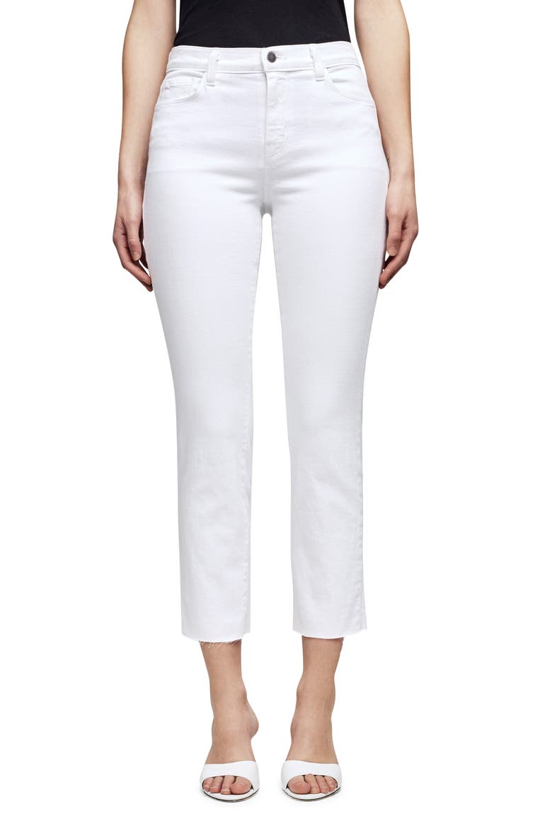 Sada Ankle Slim Jeans, Main, color, BLANC