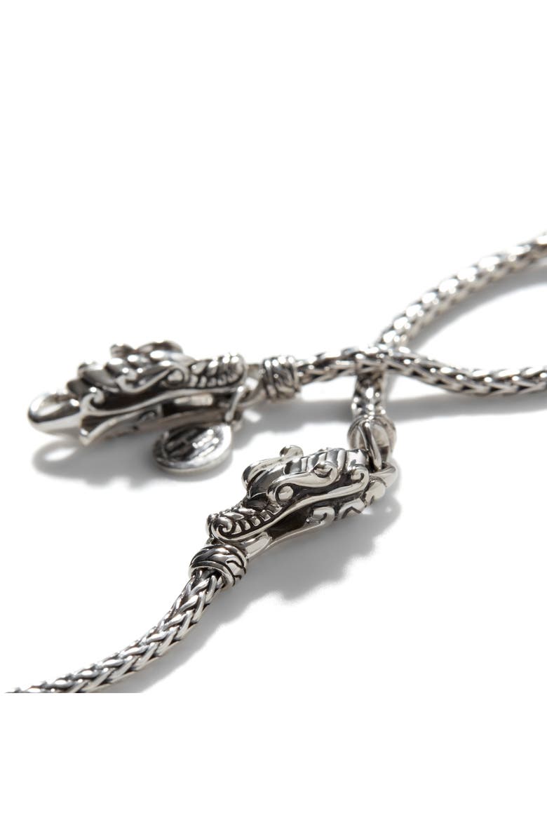 John Hardy Legends Naga Triple Station Bracelet, Alternate, color, Silver