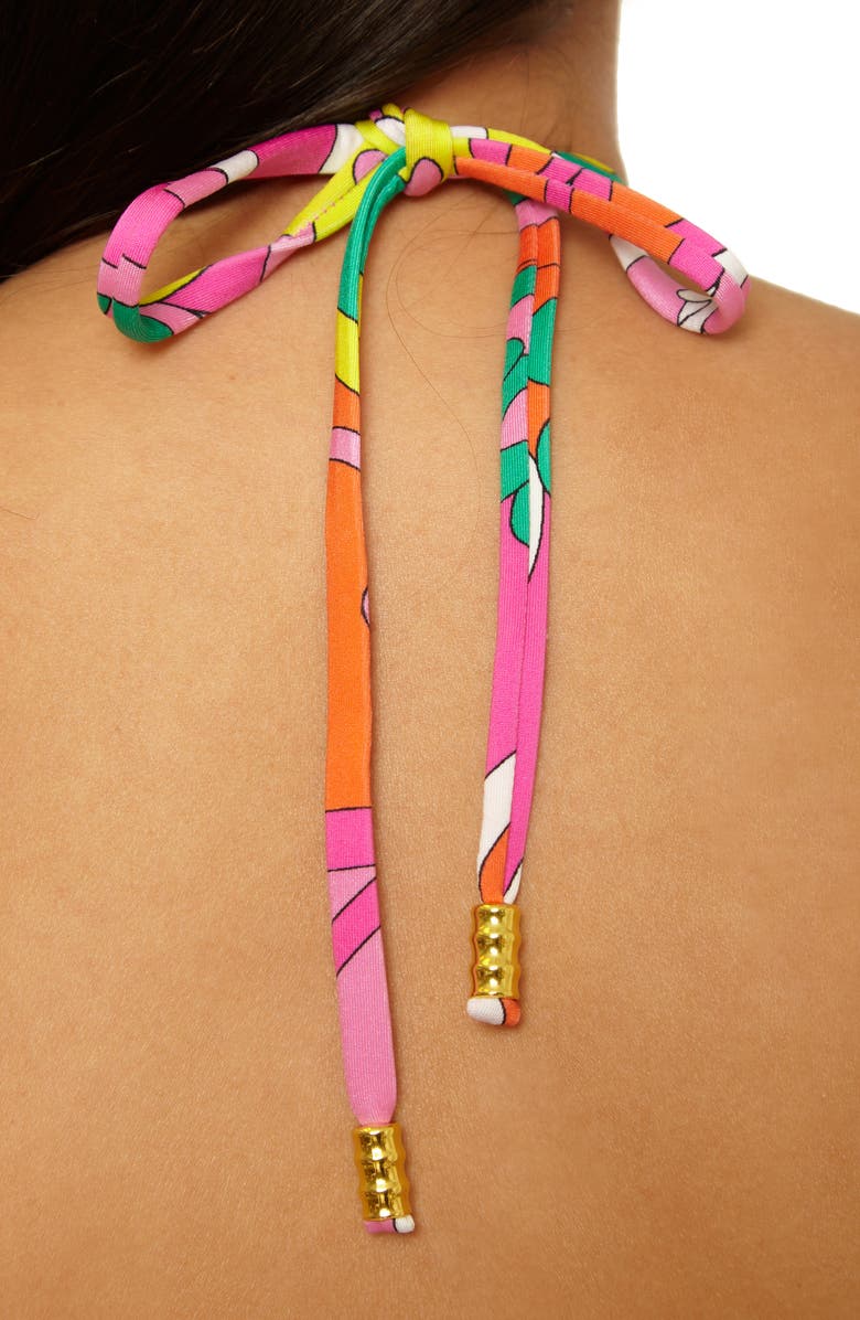 Trina Turk Elara Reversible High-Neck Tankini Top, Alternate, color,