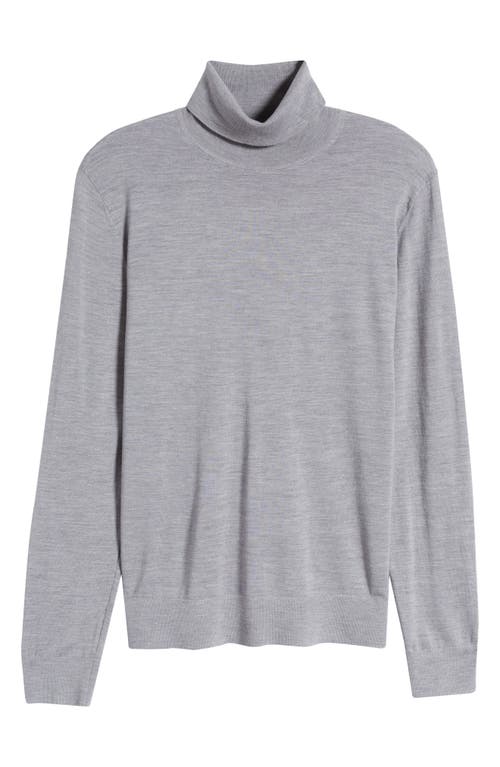 Theory Merino Wool Blend Turtleneck Sweater In Gold
