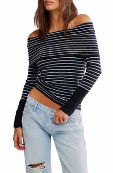 Free People Evergreen Off the Shoulder Sweater