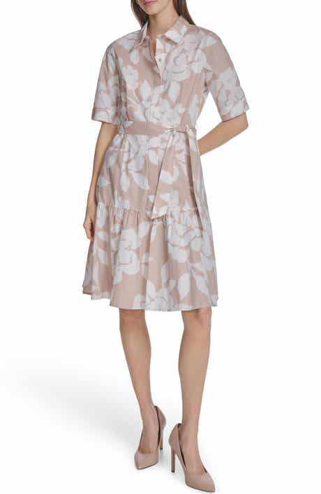 Calvin Klein Short Sleeve Cotton Shirtdress