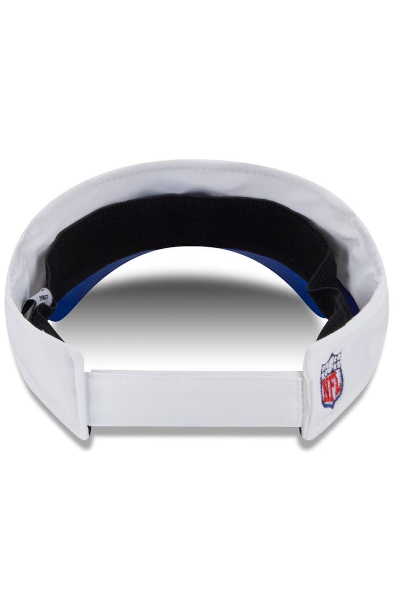 New Era Men's New Era White/Royal Los Angeles Rams 2025 NFL Training Camp Adjustable Visor, Alternate, color, White