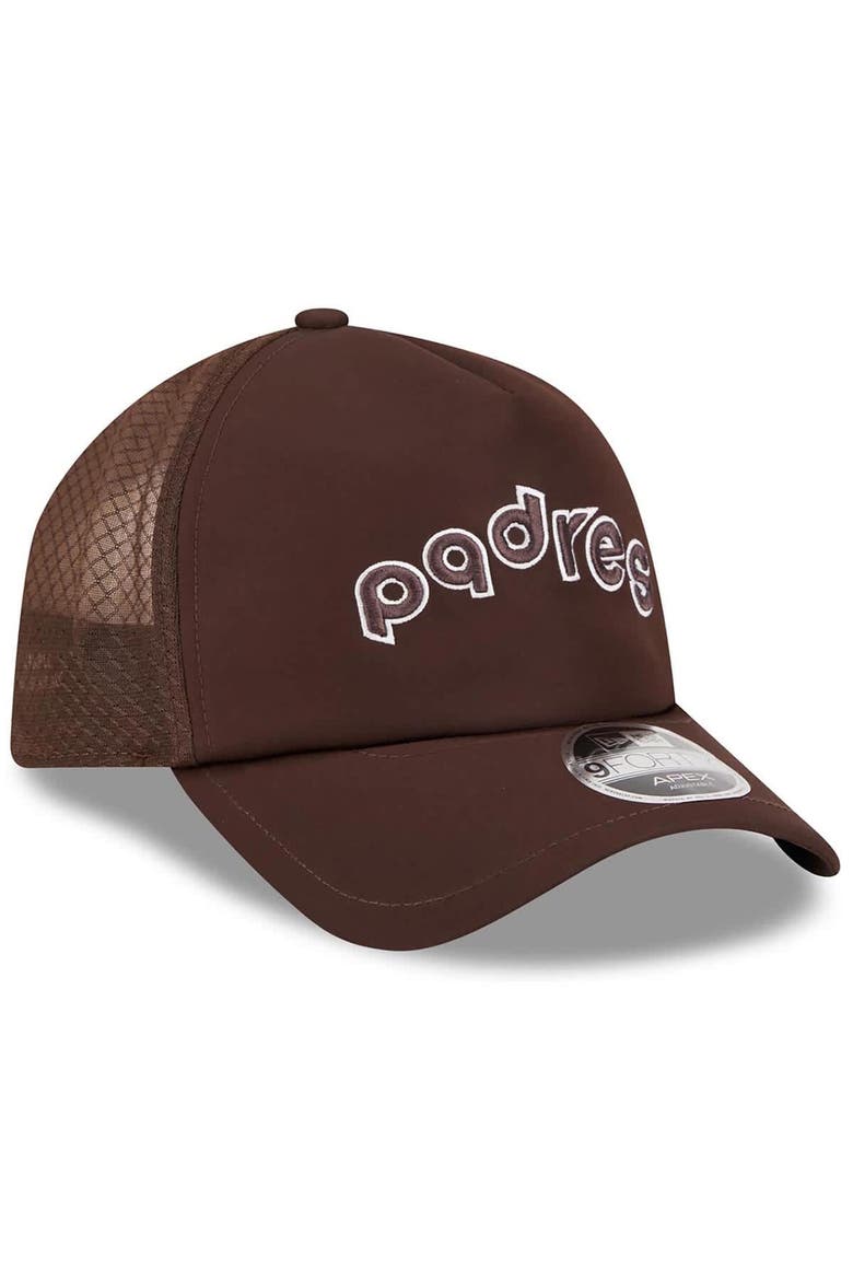 Men's New Era Brown San Diego Padres 2026 Batting Practice Alternate Apex 9FORTY Adjustable Hat, Alternate, color, Brown