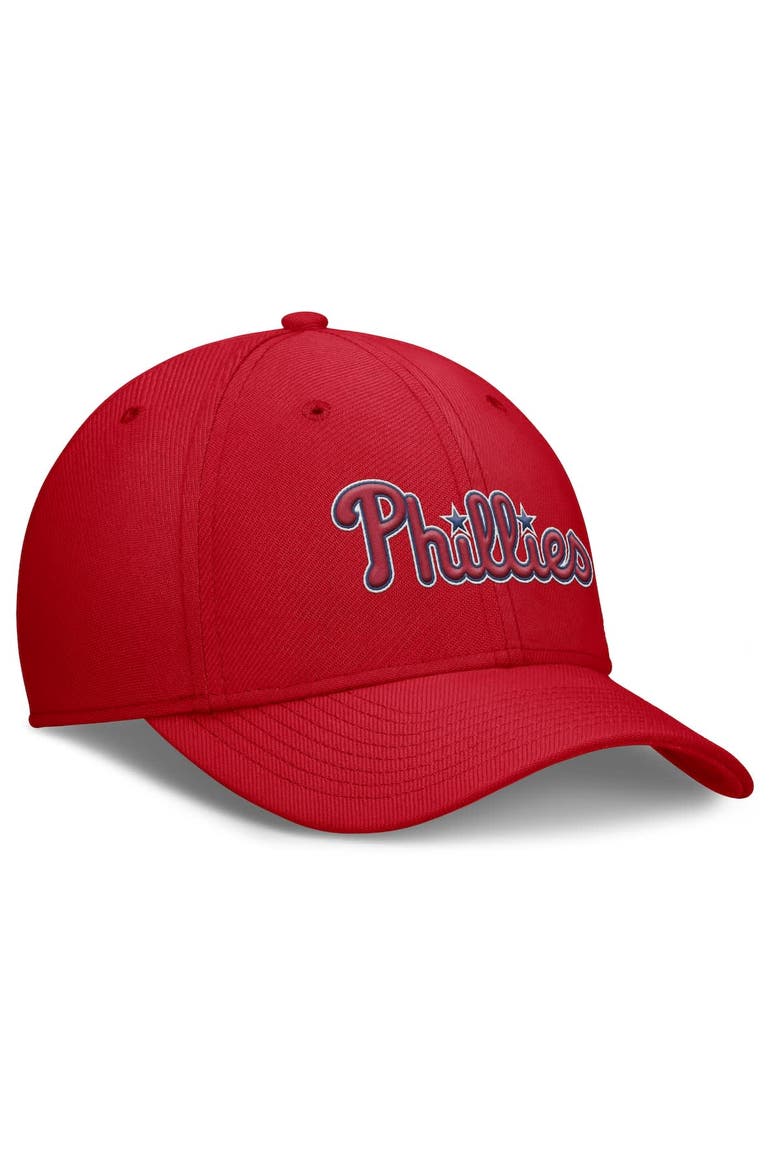 Men's Nike Red Philadelphia Phillies Rise Performance Flex Hat, Alternate, color, Red