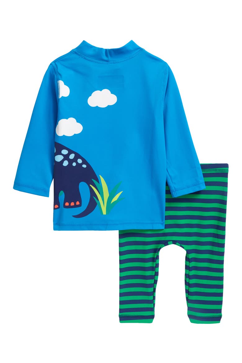 Kids' Surf Suit Two-Piece Rashguard Swimsuit, Alternate, color, BLUE BURST DINO