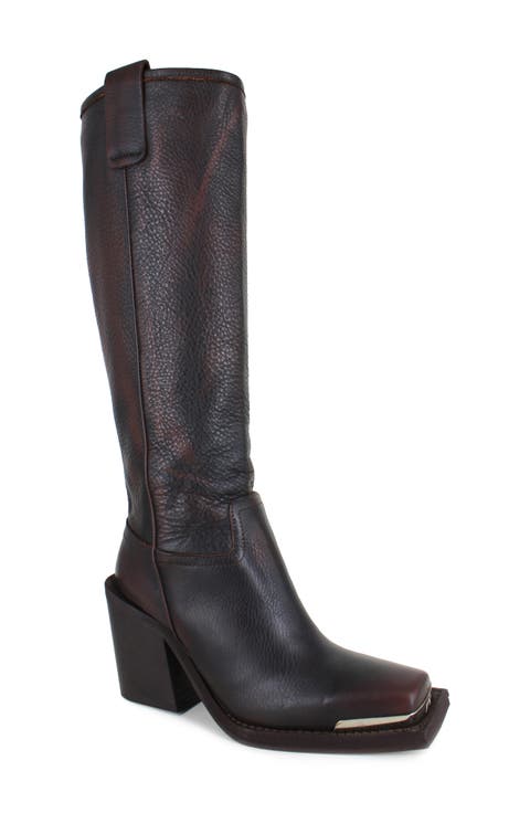 靴 Herlipto Square Toe Long Boots 37 Square Toe Long Boots