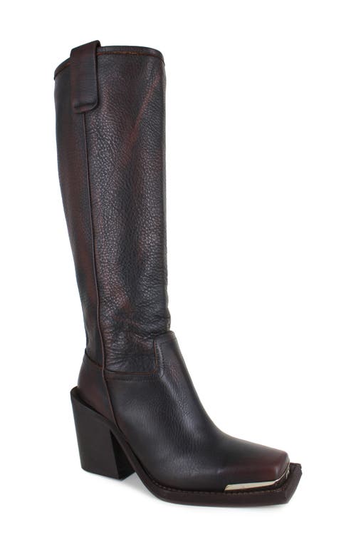 ZIGI Joshana Knee High Boot in Brown Leather 