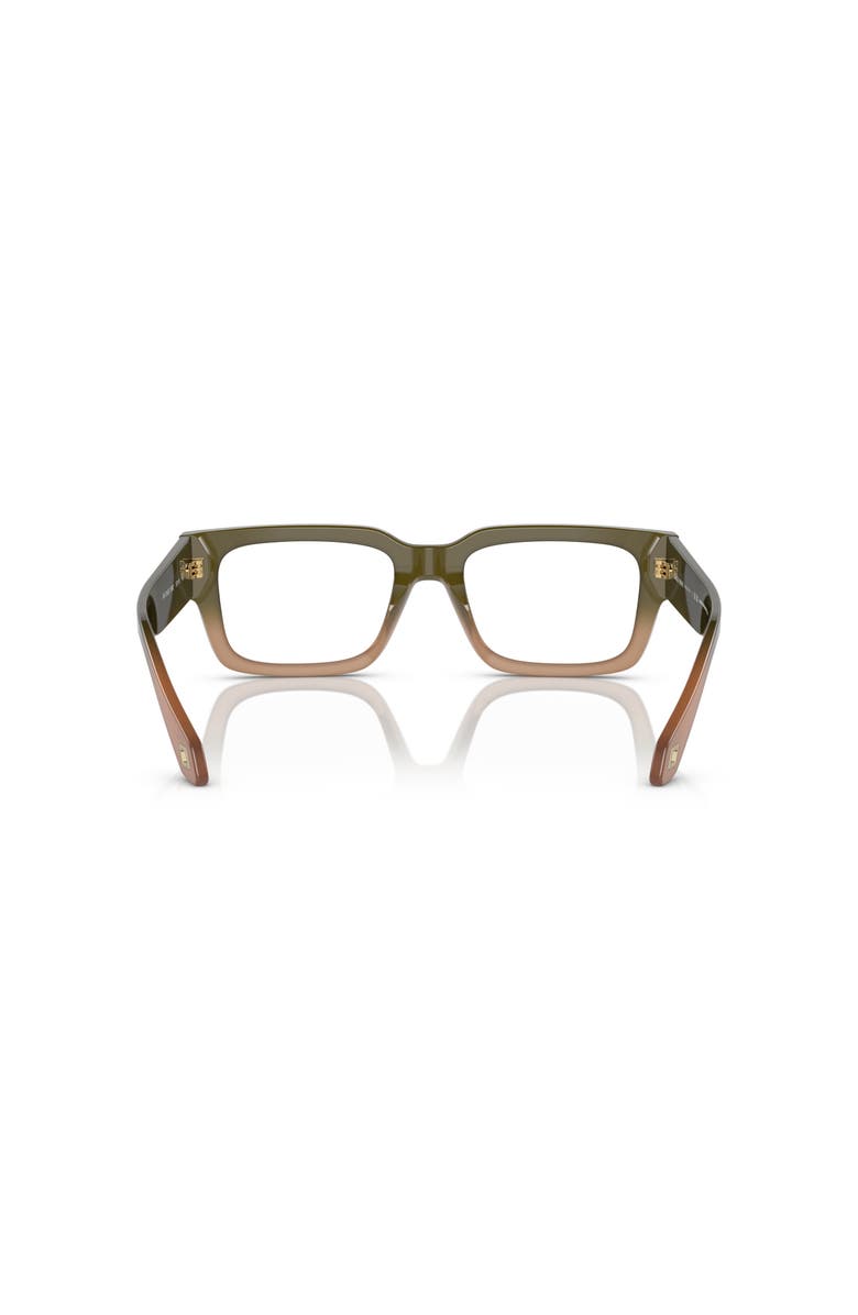 Giorgio Armani 53mm Rectangle optical glasses, Alternate, color, Green