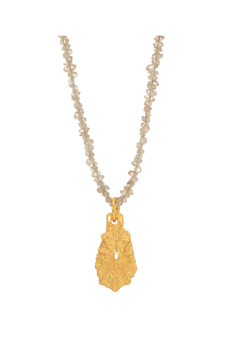 Petit Diamant Herkimer and Limpet Necklace, Alternate, color, 18K Gold Vermeil